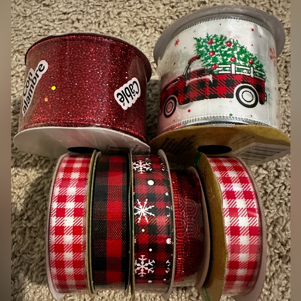 Holiday Decor Ribbon Set
